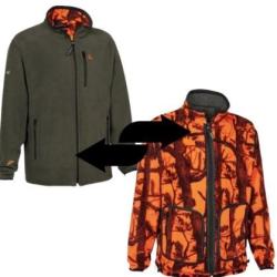 ProHunt - Blouson Polaire Coupe Vent R&eacute;versible L