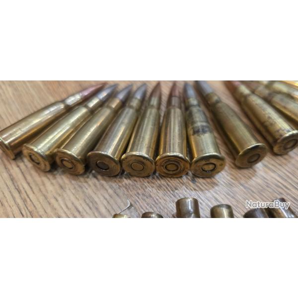 Lot de 13 cartouches calibre 8mm LEBEL