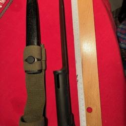 Ba&iuml;onnette VZ58 pour fusil d'assaut M58 Tchecoslovaque