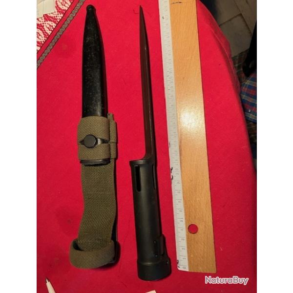 Ba�onnette VZ58 pour fusil d'assaut M58 Tchecoslovaque