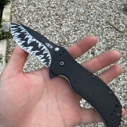 Zero Tolerance ZT-0350 - Gravure personnalis&eacute;e "Dents de requin" - CPM S30V
