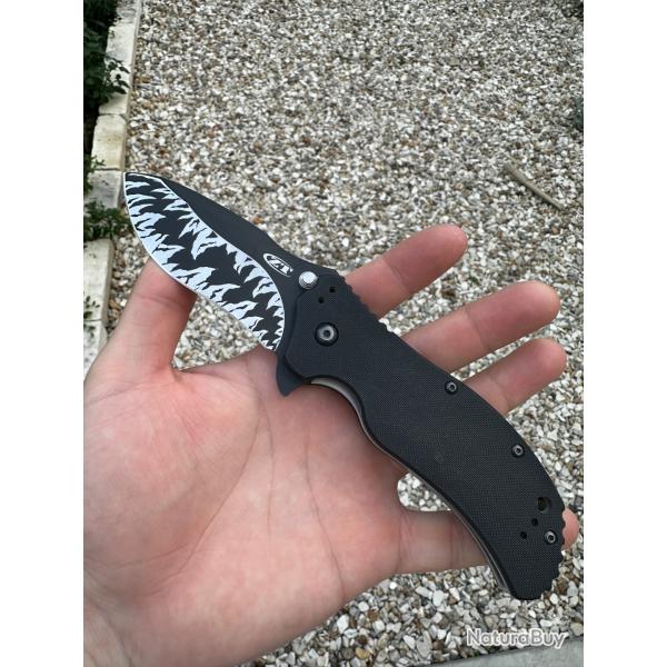 Zero Tolerance ZT-0350 - Gravure personnalis�e "Dents de requin" - CPM S30V