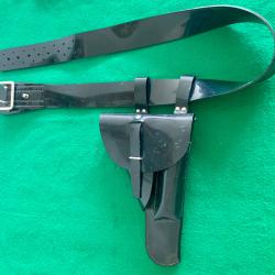 &eacute;tui et ceinture en caoutchouc brillant - gendarmerie - police - Marcel Launay &eacute;quipement Le Mans