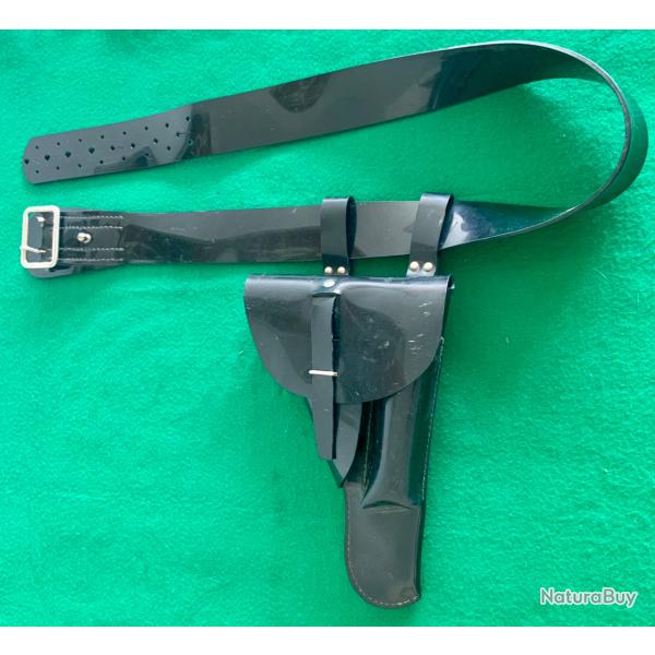 �tui et ceinture en caoutchouc brillant - gendarmerie - police - Marcel Launay �quipement Le Mans