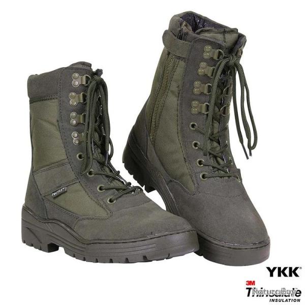 Chaussures rangers tactiques zipp�es D�stockage second choix 24.95�
