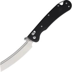 Couteau Daggerr Behemoth Slim Lame Acier VG-10 Satin Manche G10 Noir Crossbar Lock DGRFM024SBKS