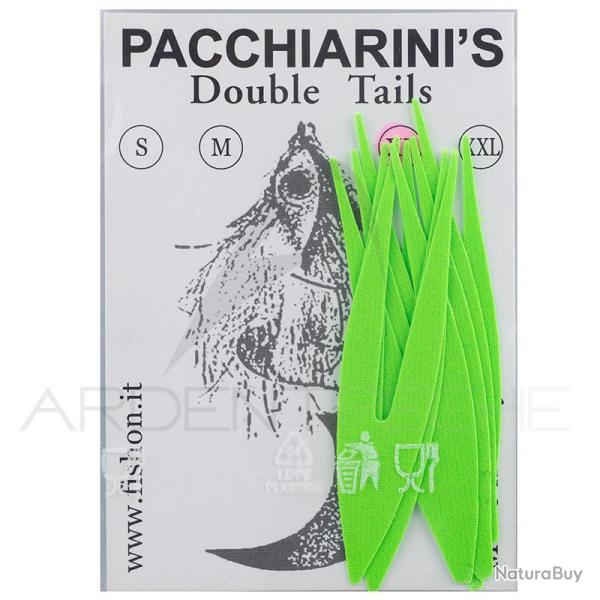 Double Tails PACCHIARINI'S XL chartreuse fluo