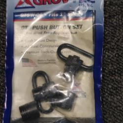 2 Grenadieres push button GROVTEC GTW-06 made in USA sous blister NEUF