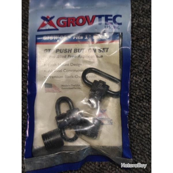 2 Grenadieres push button GROVTEC GTW-06 made in USA sous blister NEUF