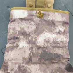 Molle Drain Pouch, Charger Deposit Pouch, Foldable Recycling Bag, Tactical Camo Airsoft EDC Pouch