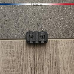 Rail Picatinny M-LOK 3 slots Noir