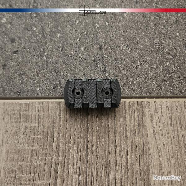Rail Picatinny M-LOK 3 slots Noir