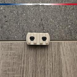 Rail Picatinny M-LOK 3 slots Beige