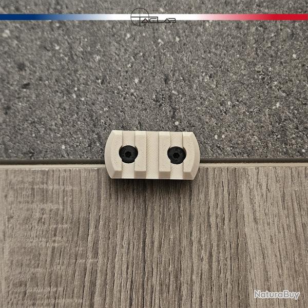Rail Picatinny M-LOK 3 slots Beige