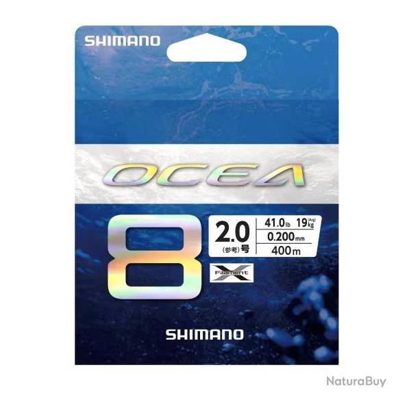Tresse Shimano Ocea Braid 400m Multicolor 0,20mm 400m 41lb