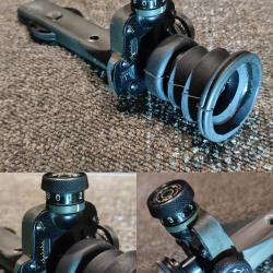 Dioptre et oeilleton r&eacute;glable allemand DIANA mod&egrave;le 60 pour rail 11mm  en excellent &eacute;tat