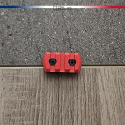 Rail Picatinny M-LOK 3 slots Rouge