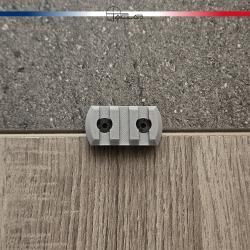 Rail Picatinny M-LOK 3 slots Gris