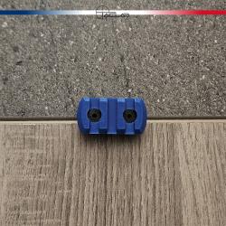 Rail Picatinny M-LOK 3 slots Bleu