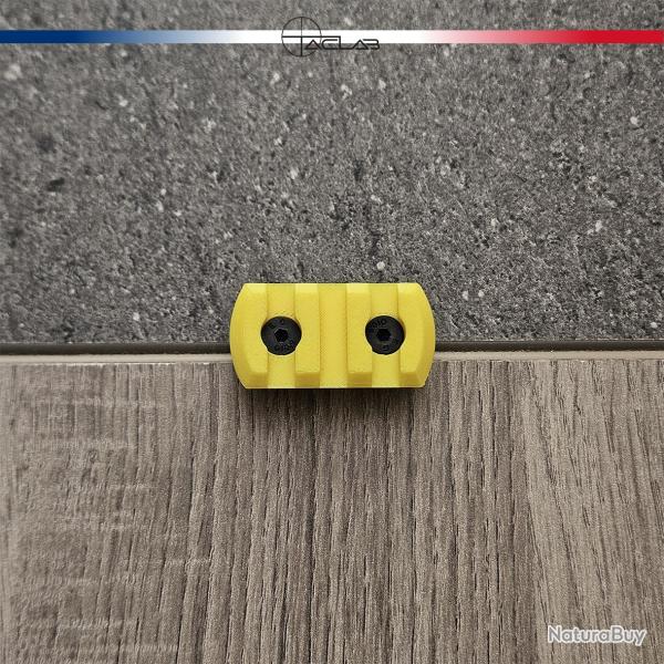 Rail Picatinny M-LOK 3 slots Jaune