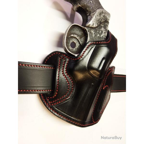 ETUI GALET CUIR pour rev 3p  (Entreprise artisanale fran�aise)