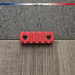 Rail Picatinny M-LOK 5 slots Rouge