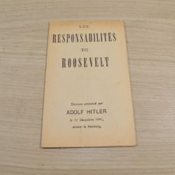 ROOSEVELT Adolf? ?LES RESPONSABILITES DE ROOSEVELT?  livre  documents (8)