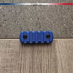 Rail Picatinny M-LOK 5 slots Bleu