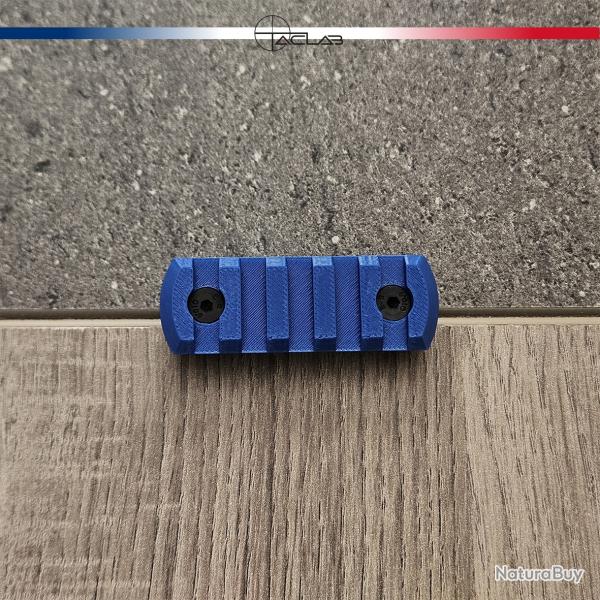 Rail Picatinny M-LOK 5 slots Bleu