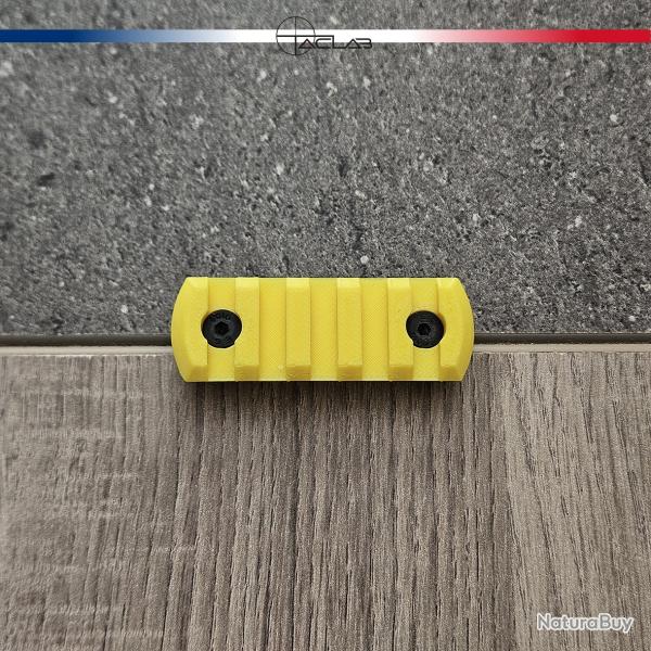 Rail Picatinny M-LOK 5 slots Jaune