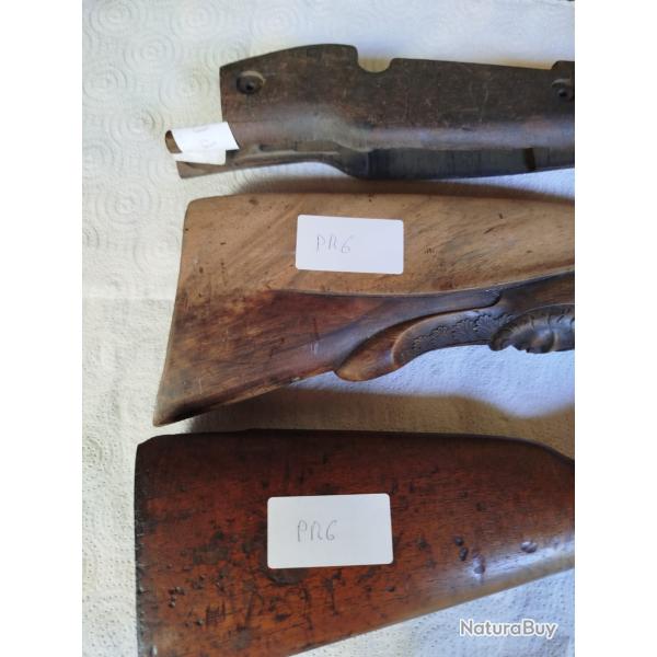 LOT ELEMENTS DE CROSSES DE FUSIL BERTHIER - CHASSEPOT ET DE CHASSE - PR6