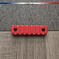 Rail Picatinny M-LOK 7 slots Rouge