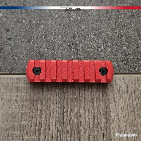 Rail Picatinny M-LOK 7 slots Rouge