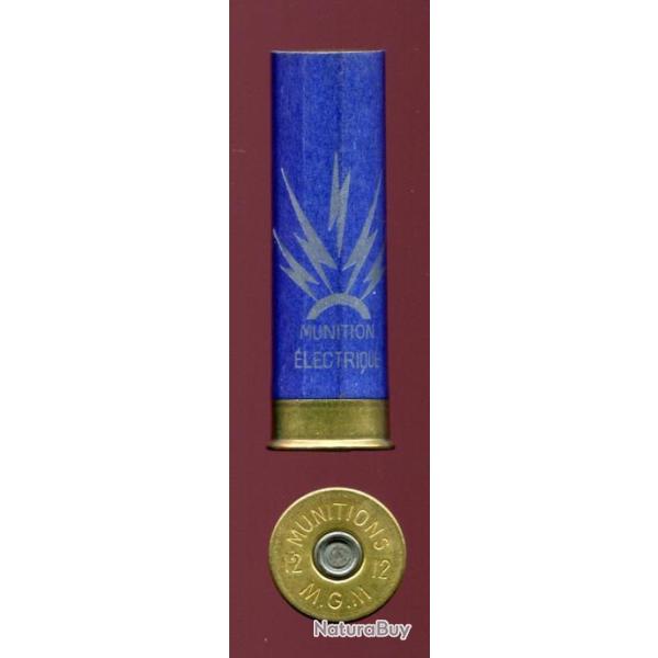 Cal. 12 pour fusil �lectrique - douille carton bleu