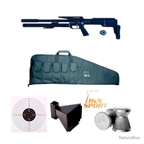 PACK-1BB CARABINE PCP SNOWPEAK M60 MULTISHOT Calibre 6,35 mm, 19,9 Joules