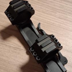 Montage monobloc d&eacute;port&eacute; diam&egrave;tre 30mm,  pour rail 22mm