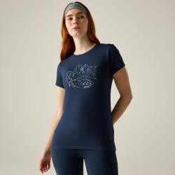 Tee Shirt Randonn&eacute;e Femme Regatta "Women's Fingal Stretch" 42 Bleu