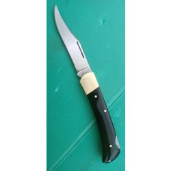 ANCIEN  ET  BEAU  COUTEAU  PLIANT  .  LAME  INOX  FABRICATION  FRANCAISE  .  NUMEROTE  .