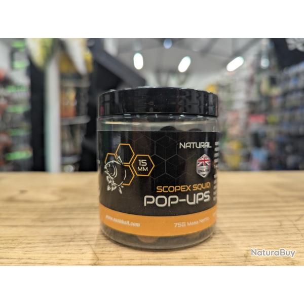 Nash Pop Ups Scopex Squid 15mm 75g Naturel