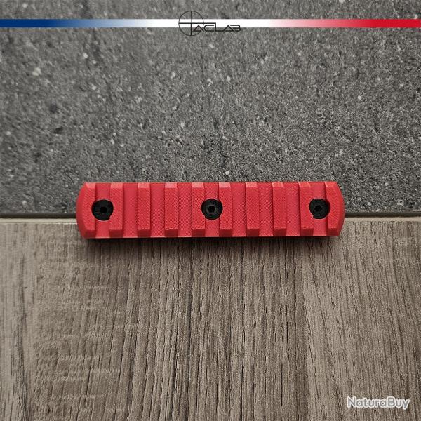 Rail Picatinny M-LOK 9 slots Rouge