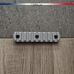 Rail Picatinny M-LOK 9 slots Gris