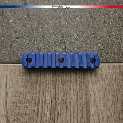 Rail Picatinny M-LOK 9 slots Bleu