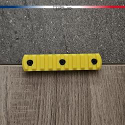 Rail Picatinny M-LOK 9 slots Jaune