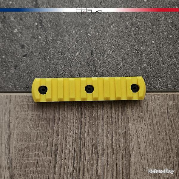 Rail Picatinny M-LOK 9 slots Jaune