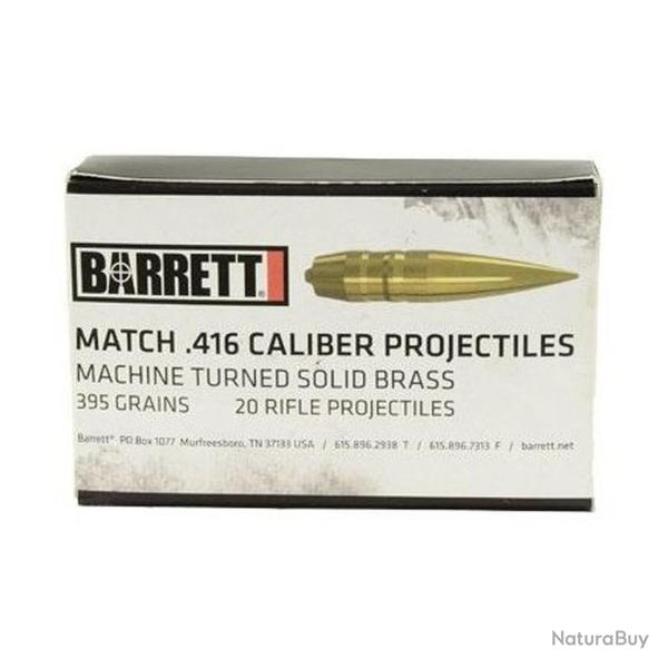 Balles Barrett monolithic VLD 416 boite de 20