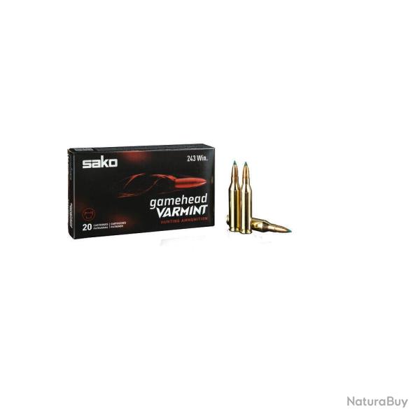 Cartouches Sako Gamehead Varmint 223 Rem 50 gr
