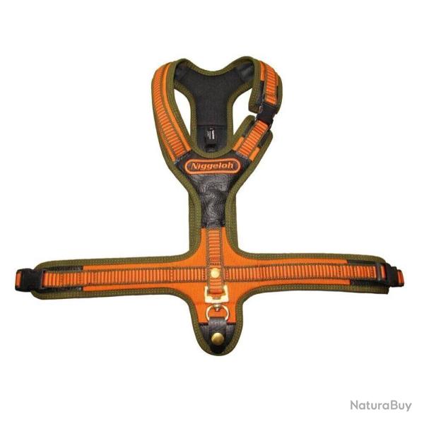 Niggeloh Harnais N�opr�ne orange pour chien cou 66 cm / ventre 54-104