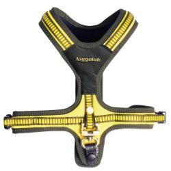 Niggeloh Harnais Jaune/Vert pour chien 091100045 NIG Harnais Jaune/Vert S cou 35 cm ventre 39-63