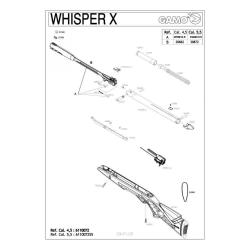 Pi&egrave;ces d&eacute;tach&eacute;es Gamo Whisper IGT 19.9J 4.5 mm - 2959810 - Gamo Can.Whisper X