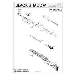 Pi&egrave;ces d&eacute;tach&eacute;es Gamo Black Shadow - 34010 - Gamo Verrou de Can.400 610 Shadow 640